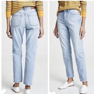 Madewell The Perfect Vintage Jean Light Wash Denim Retro Straight Leg Jeans